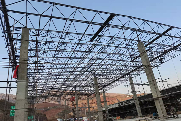 洪湖钢结构网架图片