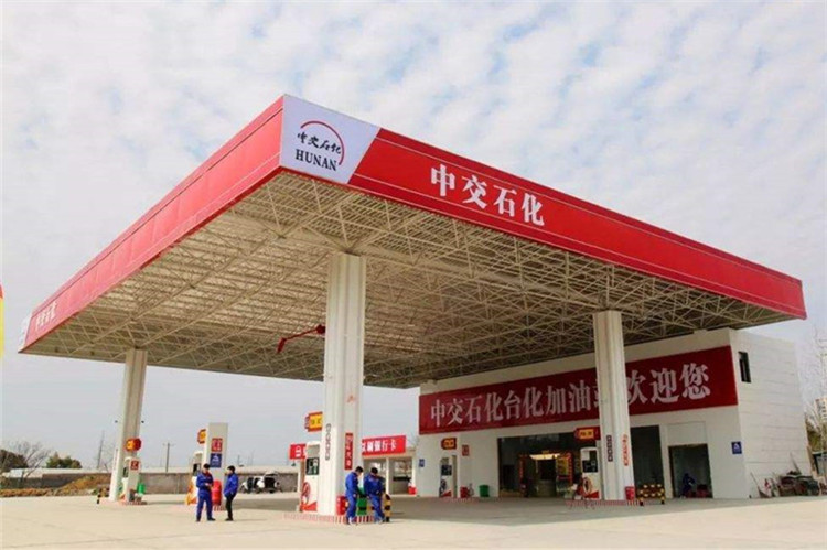 洪湖加油站钢结构网架案例6